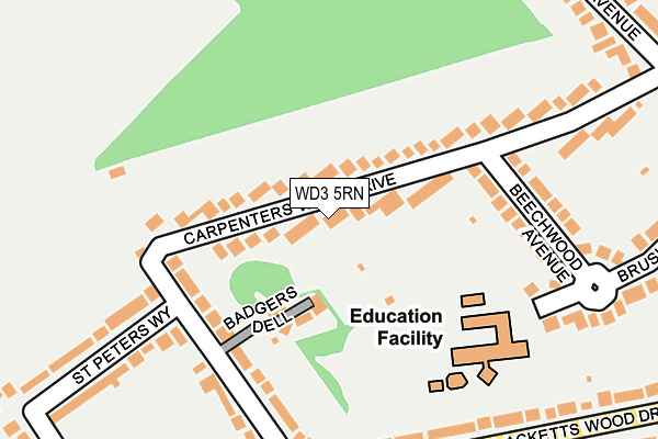Map of KELLY INTERIM LTD at local scale