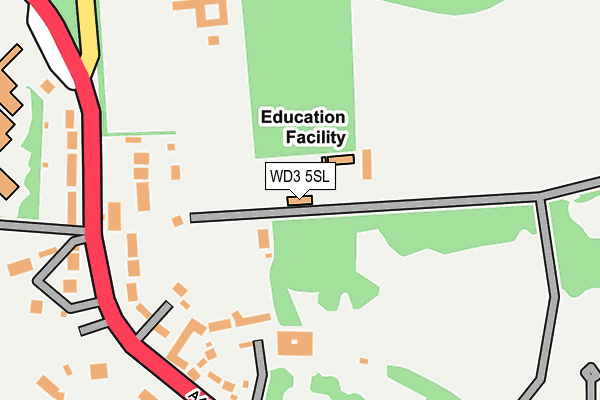 WD3 5SL map - OS OpenMap – Local (Ordnance Survey)