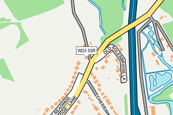 WD3 5SR map - OS OpenMap – Local (Ordnance Survey)