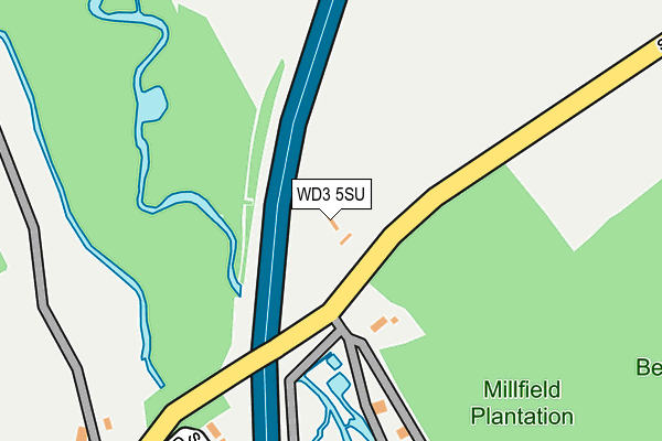 WD3 5SU map - OS OpenMap – Local (Ordnance Survey)