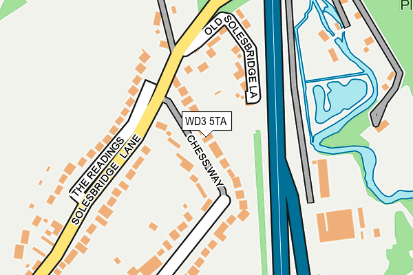 WD3 5TA map - OS OpenMap – Local (Ordnance Survey)