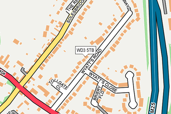 WD3 5TB map - OS OpenMap – Local (Ordnance Survey)