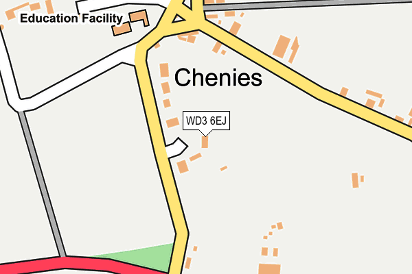 WD3 6EJ map - OS OpenMap – Local (Ordnance Survey)