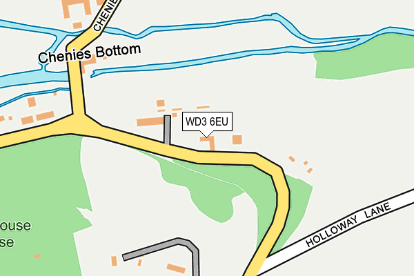 WD3 6EU map - OS OpenMap – Local (Ordnance Survey)