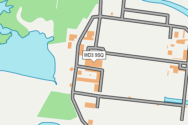 WD3 9SQ map - OS OpenMap – Local (Ordnance Survey)