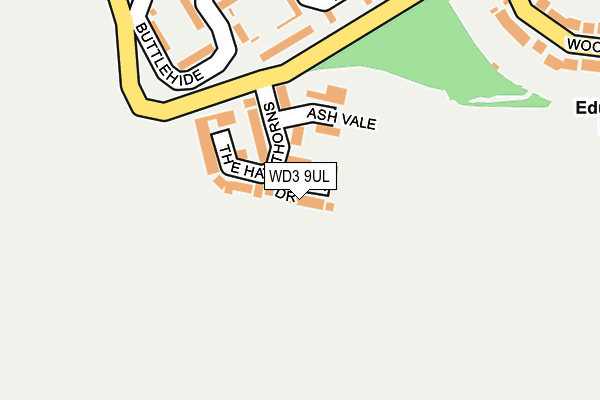 WD3 9UL map - OS OpenMap – Local (Ordnance Survey)