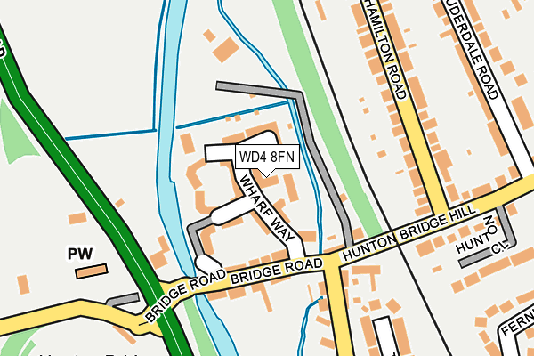 WD4 8FN map - OS OpenMap – Local (Ordnance Survey)