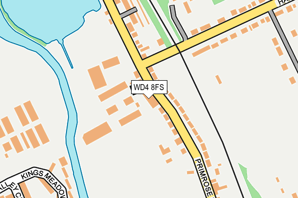 WD4 8FS map - OS OpenMap – Local (Ordnance Survey)