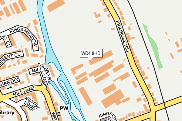 WD4 8HD map - OS OpenMap – Local (Ordnance Survey)