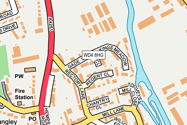 WD4 8HG map - OS OpenMap – Local (Ordnance Survey)