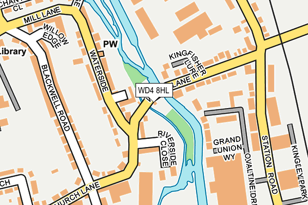WD4 8HL map - OS OpenMap – Local (Ordnance Survey)