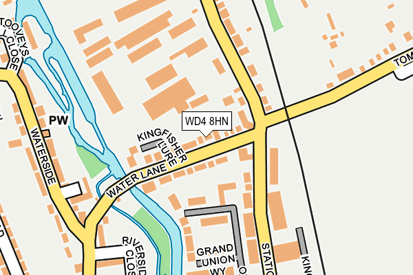 WD4 8HN map - OS OpenMap – Local (Ordnance Survey)