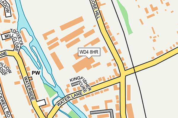 WD4 8HR map - OS OpenMap – Local (Ordnance Survey)