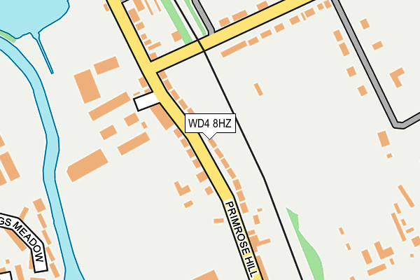 WD4 8HZ map - OS OpenMap – Local (Ordnance Survey)