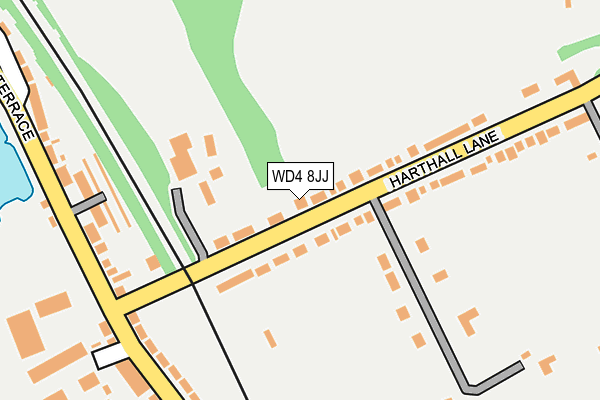 WD4 8JJ map - OS OpenMap – Local (Ordnance Survey)