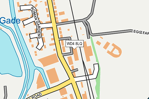WD4 8LQ map - OS OpenMap – Local (Ordnance Survey)