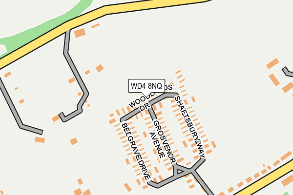 WD4 8NQ map - OS OpenMap – Local (Ordnance Survey)