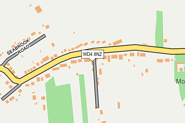 WD4 8NZ map - OS OpenMap – Local (Ordnance Survey)