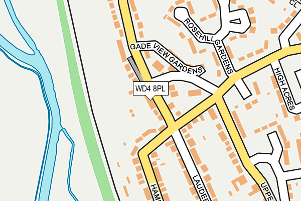 WD4 8PL map - OS OpenMap – Local (Ordnance Survey)