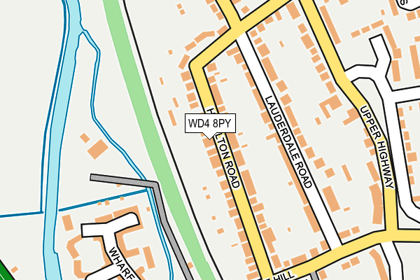 WD4 8PY map - OS OpenMap – Local (Ordnance Survey)