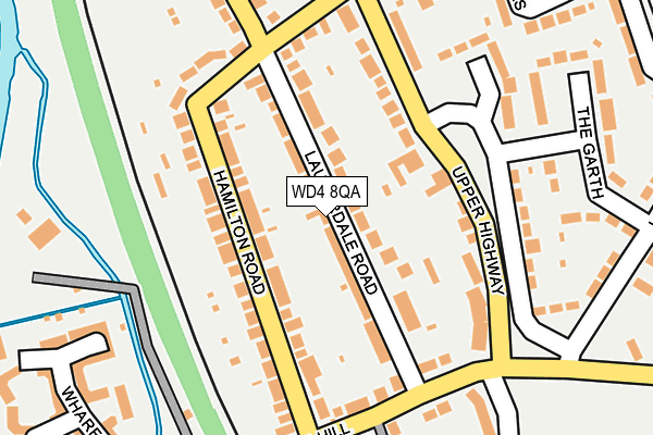 WD4 8QA map - OS OpenMap – Local (Ordnance Survey)