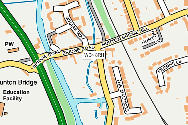 WD4 8RH map - OS OpenMap – Local (Ordnance Survey)