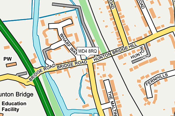 WD4 8RQ map - OS OpenMap – Local (Ordnance Survey)