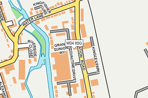 WD4 8SG map - OS OpenMap – Local (Ordnance Survey)