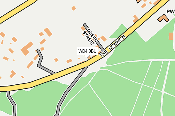 WD4 9BU map - OS OpenMap – Local (Ordnance Survey)