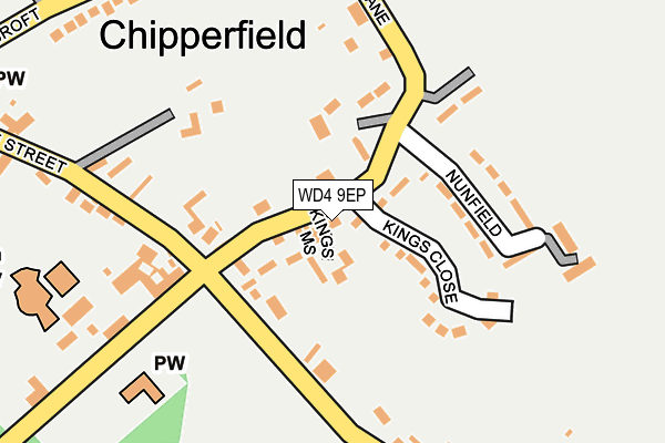 Map of CHIPPERFIELD ACCOUNTING LTD at local scale