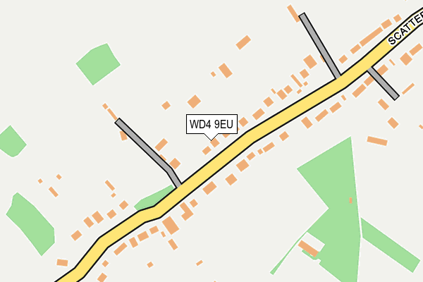WD4 9EU map - OS OpenMap – Local (Ordnance Survey)