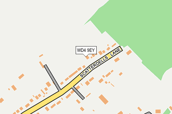 WD4 9EY map - OS OpenMap – Local (Ordnance Survey)