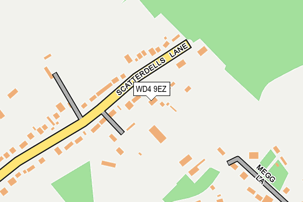 WD4 9EZ map - OS OpenMap – Local (Ordnance Survey)