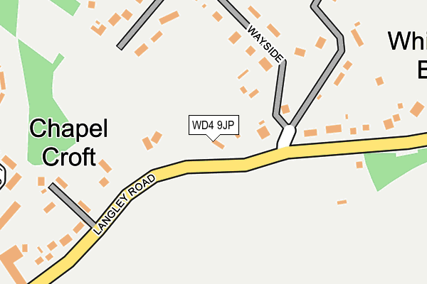 WD4 9JP map - OS OpenMap – Local (Ordnance Survey)
