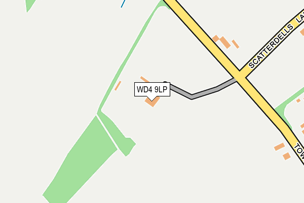 WD4 9LP map - OS OpenMap – Local (Ordnance Survey)