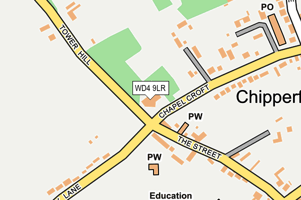 WD4 9LR map - OS OpenMap – Local (Ordnance Survey)
