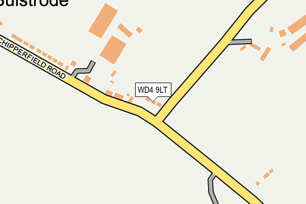WD4 9LT map - OS OpenMap – Local (Ordnance Survey)