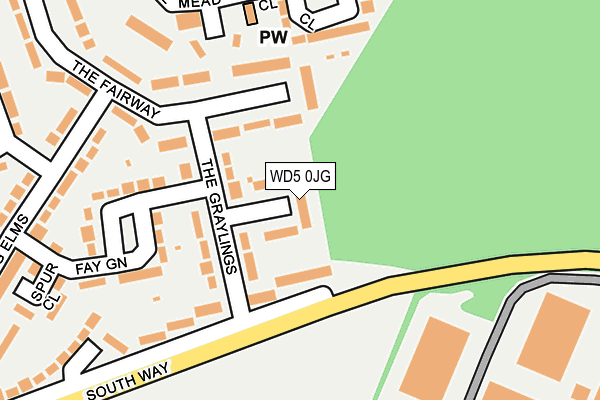 WD5 0JG map - OS OpenMap – Local (Ordnance Survey)
