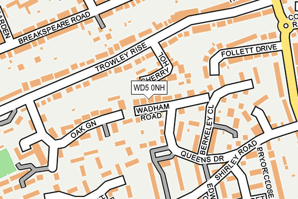 WD5 0NH map - OS OpenMap – Local (Ordnance Survey)