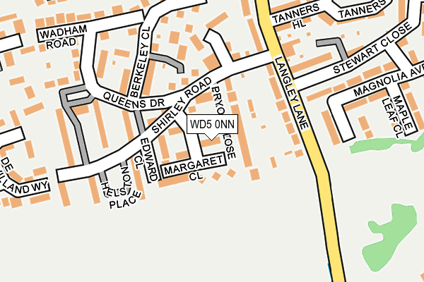 WD5 0NN map - OS OpenMap – Local (Ordnance Survey)