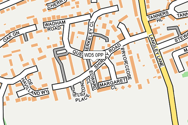 WD5 0PP map - OS OpenMap – Local (Ordnance Survey)