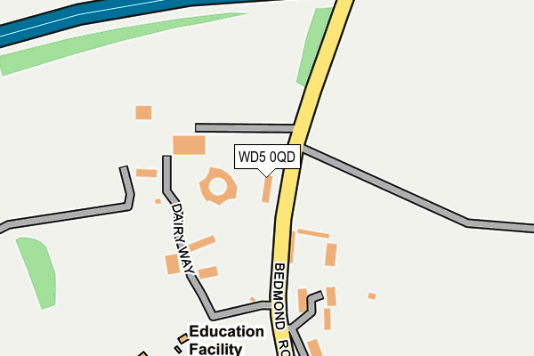 WD5 0QD map - OS OpenMap – Local (Ordnance Survey)