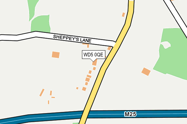 WD5 0QE map - OS OpenMap – Local (Ordnance Survey)