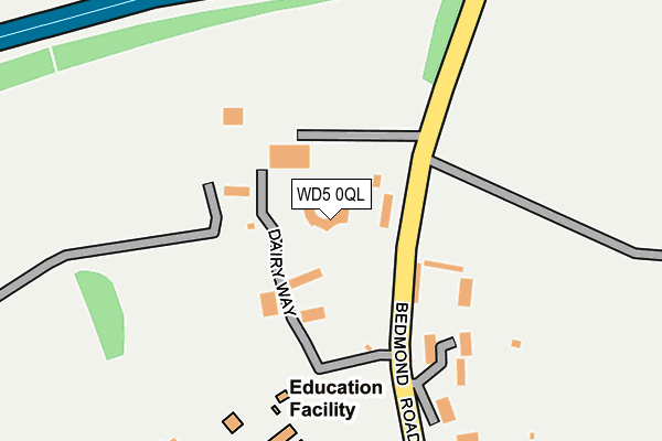 Map of DAIRY WAY RESIDENTS COMPANY LIMITED at local scale