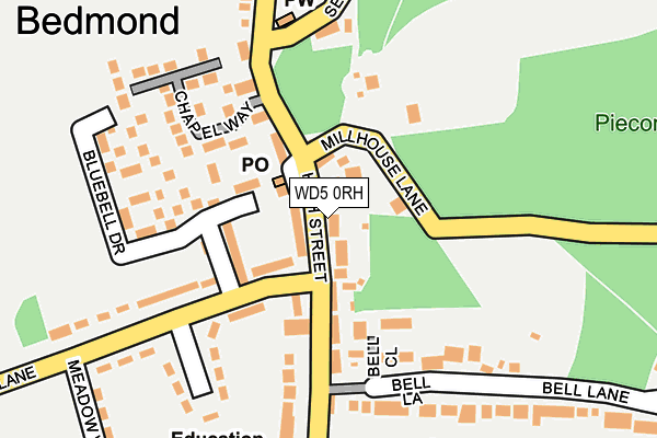 WD5 0RH map - OS OpenMap – Local (Ordnance Survey)