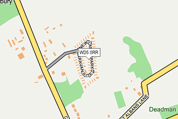 WD5 0RR map - OS OpenMap – Local (Ordnance Survey)