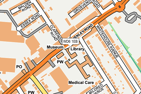 Map of AMSEK SUPPORT SERVICES LTD at local scale