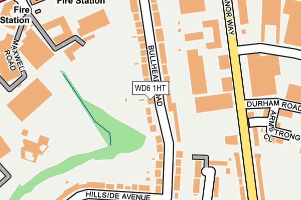 WD6 1HT map - OS OpenMap – Local (Ordnance Survey)