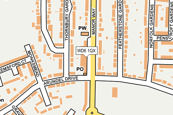 Map of P.B'S CARPENTRY LIMITED at local scale