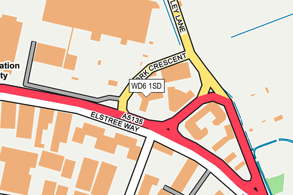 WD6 1SD map - OS OpenMap – Local (Ordnance Survey)